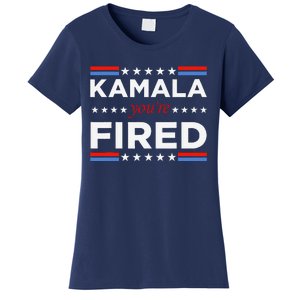 Kamala YouRe Fired Funny President Trump Laughing At Kamala Women's T-Shirt