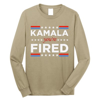 Kamala YouRe Fired Funny President Trump Laughing At Kamala Long Sleeve Shirt