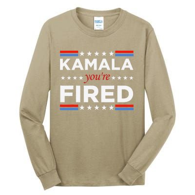 Kamala YouRe Fired Funny President Trump Laughing At Kamala Tall Long Sleeve T-Shirt