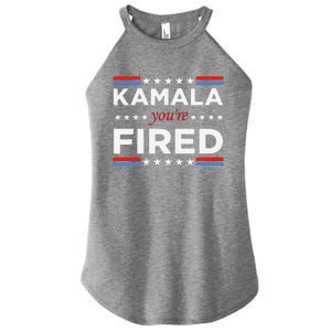 Kamala YouRe Fired Funny President Trump Laughing At Kamala Women's Perfect Tri Rocker Tank