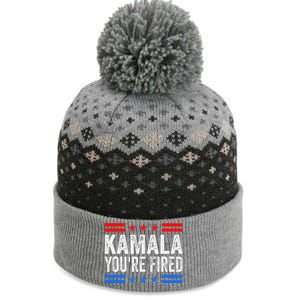 Kamala YouRe Fired 2024 Vote Trump Political The Baniff Cuffed Pom Beanie