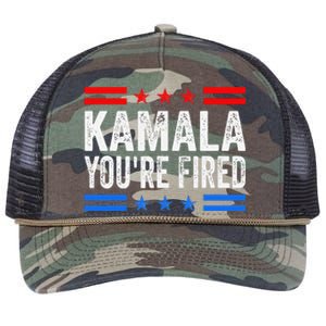 Kamala YouRe Fired 2024 Vote Trump Political Retro Rope Trucker Hat Cap