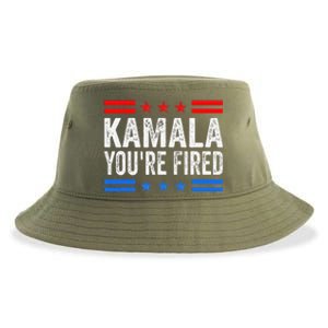 Kamala YouRe Fired 2024 Vote Trump Political Sustainable Bucket Hat