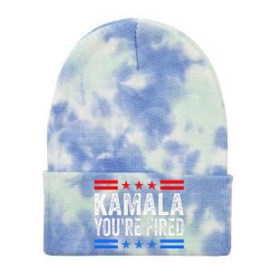 Kamala YouRe Fired 2024 Vote Trump Political Tie Dye 12in Knit Beanie