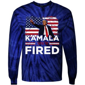 Kamala YouRe Fired Funny Tie-Dye Long Sleeve Shirt