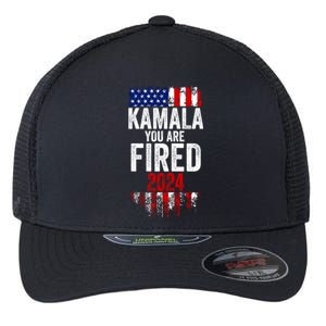 Kamala YouRe Fired Funny Anti Kamala Harris Election 2024 Flexfit Unipanel Trucker Cap