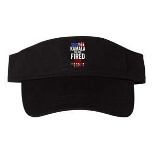 Kamala YouRe Fired Funny Anti Kamala Harris Election 2024 Valucap Bio-Washed Visor