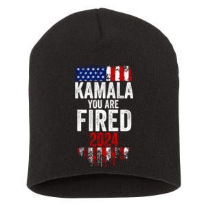 Kamala YouRe Fired Funny Anti Kamala Harris Election 2024 Short Acrylic Beanie