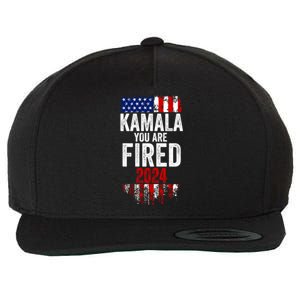 Kamala YouRe Fired Funny Anti Kamala Harris Election 2024 Wool Snapback Cap