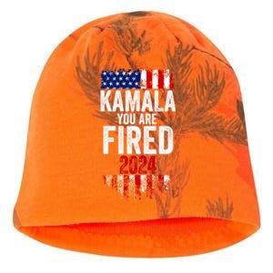 Kamala YouRe Fired Funny Anti Kamala Harris Election 2024 Kati - Camo Knit Beanie