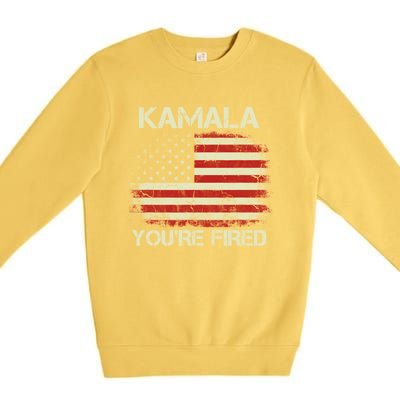 Kamala YouRe Fired Funny Anti Kamala Harris Election 2024 Premium Crewneck Sweatshirt