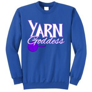 Knitting Yarn Goddess Crocheting Lovers Grandma Mom Funny Gift Sweatshirt