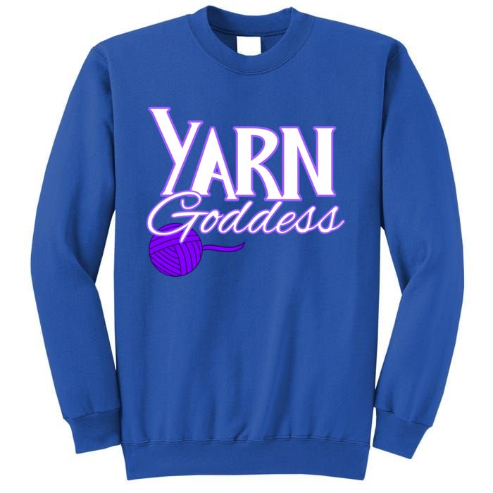 Knitting Yarn Goddess Crocheting Lovers Grandma Mom Funny Gift Sweatshirt