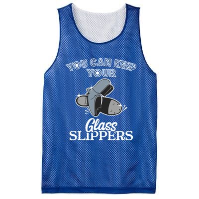 Keep Your Glass Slippers Tap Dance Dancer Dancing Class Gift Funny Gift Mesh Reversible Basketball Jersey Tank