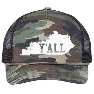 Kentucky YAll Retro Rope Trucker Hat Cap