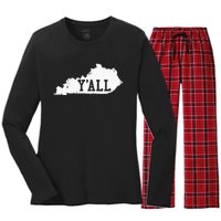 Kentucky YALL Women's Long Sleeve Flannel Pajama Set 