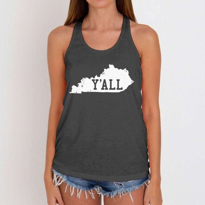 Kentucky YALL Women's Knotted Racerback Tank