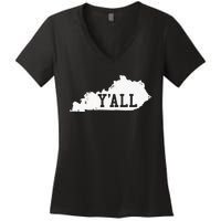 Kentucky YALL Women's V-Neck T-Shirt