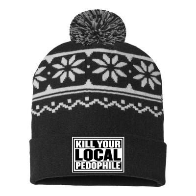 Kill Your Local Pedophile USA-Made Snowflake Beanie