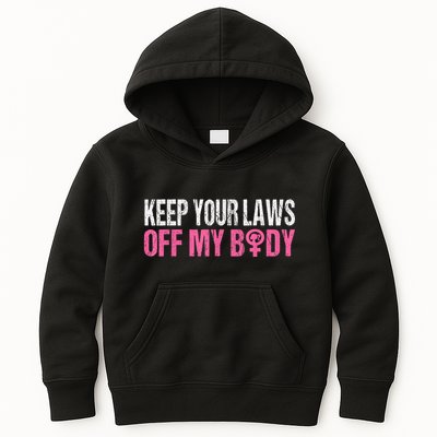 Keep Your Laws Off My Body My Choice Abortion Kids Hoodie