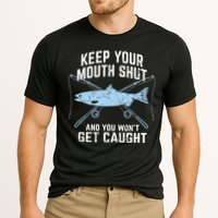 Keep Your Mouth Shut And You Won't Get Caught Fishing Cooling Performance Crew T-Shirt