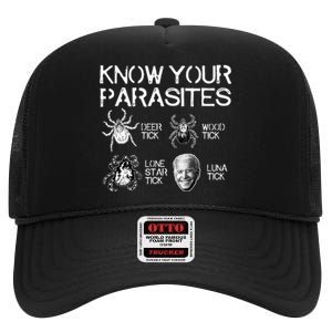 Know Your Parasites Tick Biden (on back) Classic High Crown Mesh Back Trucker Hat