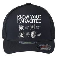 Know Your Parasites Tick Biden (on back) Classic Flexfit Unipanel Trucker Cap