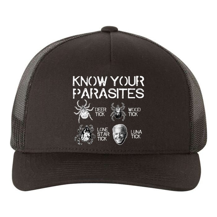 Know Your Parasites Tick Biden (on back) Classic Yupoong Adult 5-Panel Trucker Hat