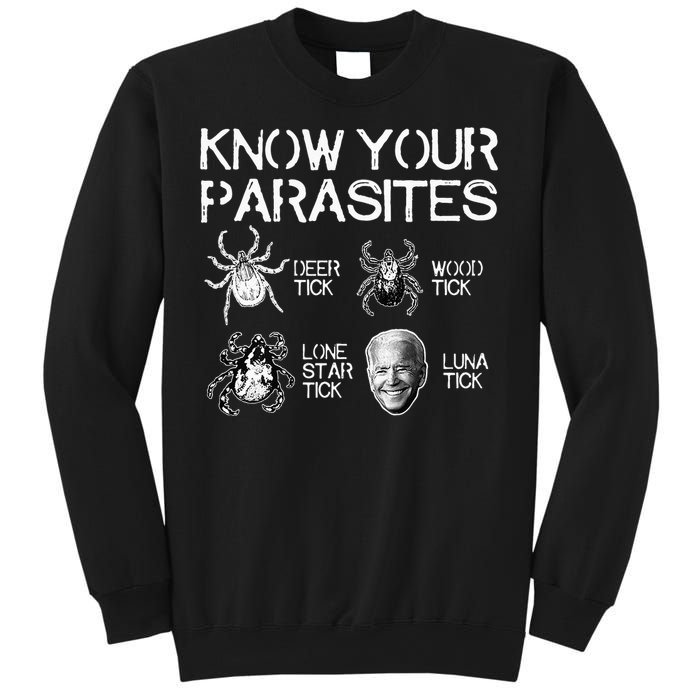 Know Your Parasites Tick Biden (on back) Classic Sweatshirt