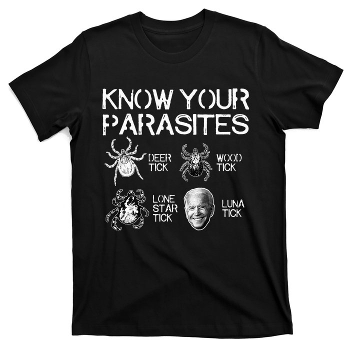 Know Your Parasites Tick Biden (on back) Classic T-Shirt