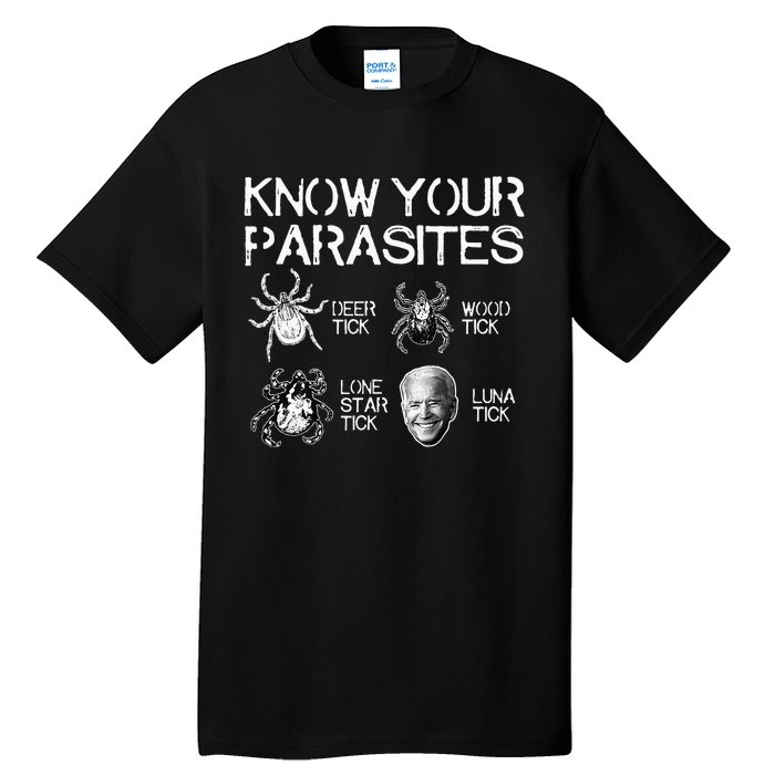 Know Your Parasites Tick Biden (on back) Classic Tall T-Shirt