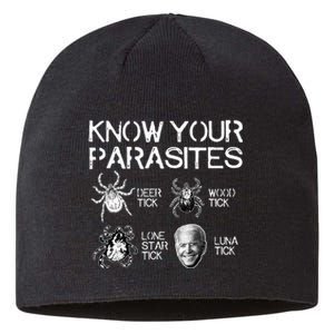 Know Your Parasites Tick Biden (on back) Classic Sustainable Beanie