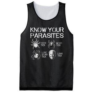 Know Your Parasites Tick Biden (on back) Classic Mesh Reversible Basketball Jersey Tank