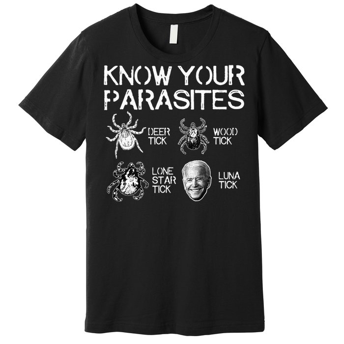 Know Your Parasites Tick Biden (on back) Classic Premium T-Shirt