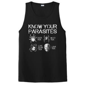 Know Your Parasites Tick Biden (on back) Classic PosiCharge Competitor Tank