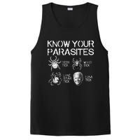 Know Your Parasites Tick Biden (on back) Classic PosiCharge Competitor Tank