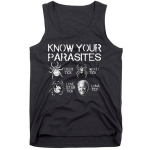 Know Your Parasites Tick Biden (on back) Classic Tank Top