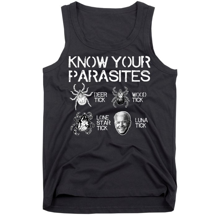 Know Your Parasites Tick Biden (on back) Classic Tank Top