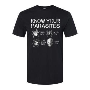 Know Your Parasites Tick Biden (on back) Classic Softstyle CVC T-Shirt