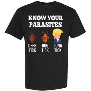 Know Your Parasites Antitrump Funny Luna Tick Resist Garment-Dyed Heavyweight T-Shirt