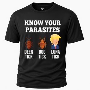 Know Your Parasites Antitrump Funny Luna Tick Resist Cooling Performance Crew T-Shirt