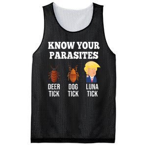 Know Your Parasites Antitrump Funny Luna Tick Resist Mesh Reversible Basketball Jersey Tank