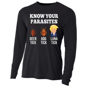 Know Your Parasites Antitrump Funny Luna Tick Resist Cooling Performance Long Sleeve Crew