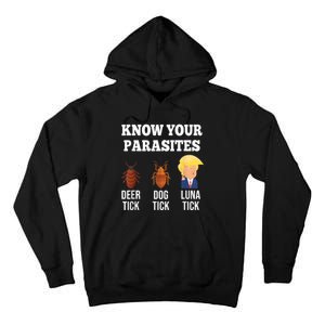 Know Your Parasites Antitrump Funny Luna Tick Resist Tall Hoodie