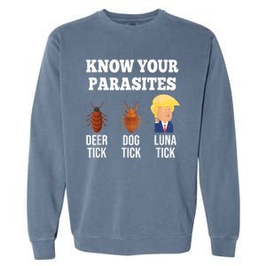 Know Your Parasites Antitrump Funny Luna Tick Resist Garment-Dyed Sweatshirt