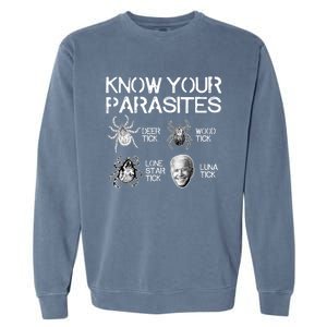 Know Your Parasites Tick Biden (On Back) Classic Garment-Dyed Sweatshirt