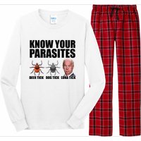 Know Your Parasites Anti Biden Funny Joe Biden Parody Long Sleeve Pajama Set