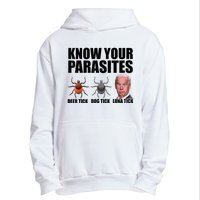 Know Your Parasites Anti Biden Funny Joe Biden Parody Urban Pullover Hoodie