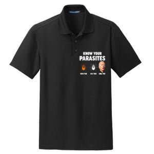 Know Your Parasites Anti Joe Biden Dry Zone Grid Polo