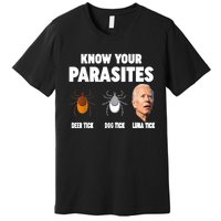 Know Your Parasites Anti Joe Biden Premium T-Shirt